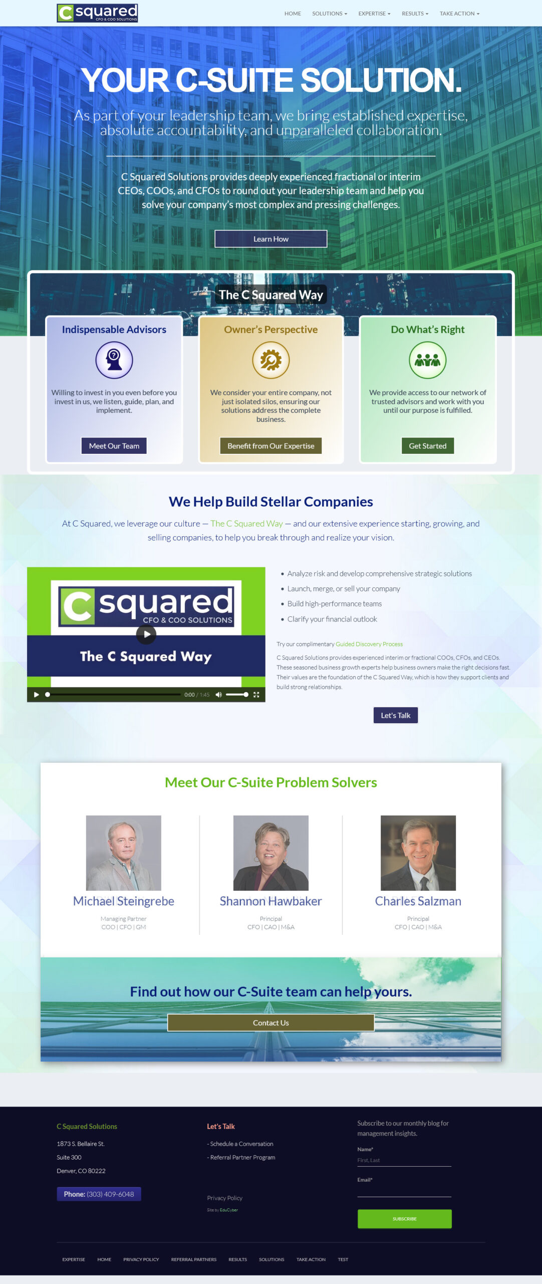 C Squared Solutions – CEO, CFO and COO Solutions