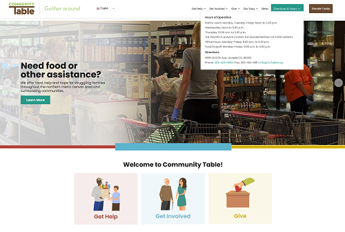 Educyber Launches New Website For Community Table An Arvada, Colorado Non-Profit