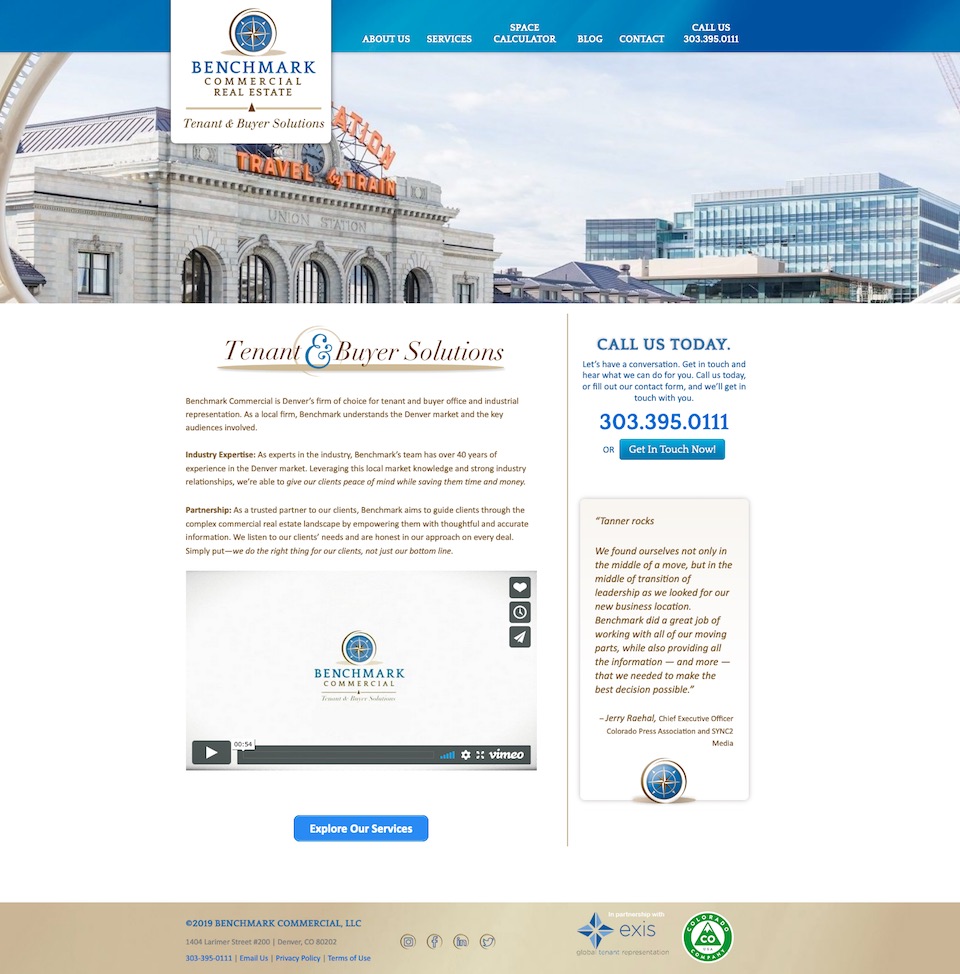 Benchmark Commercial Real Estate 1 Benchmark Commercial Screenshot