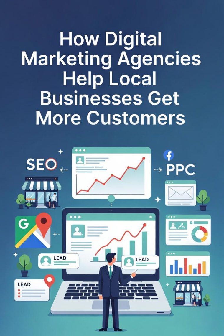 Local Business Owner Reviewing Seo And Digital Marketing Growth On A Laptop With Website Analytics And Local Search Icons. Local Business Owner Reviewing Seo And Digital Marketing Growth On A Laptop With Website Analytics And Local Search Icons.